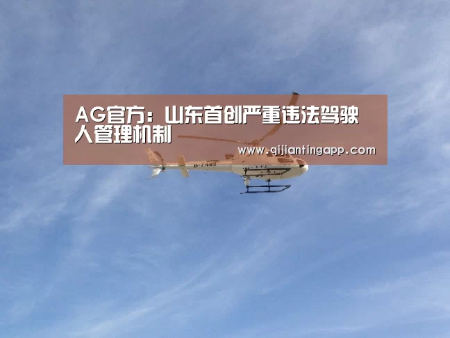 AG官方:山东首创严重违法驾驶人管理机制(图2) AG直播